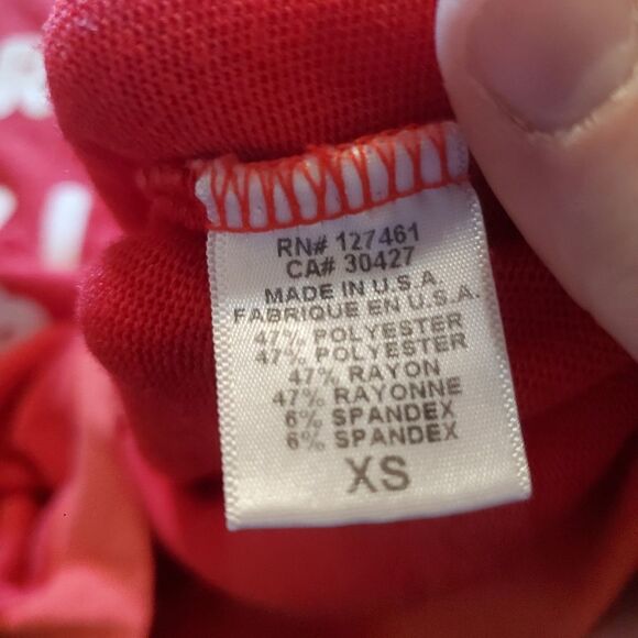 Wildfox red wine& blue Sweatshirt sz XS - Picture 4 of 5